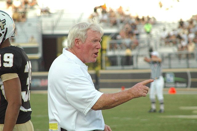 Photo by: Isaac Babcock - UCF head coach George O'Leary watched Friday night as his team defeated the best team in the Conference USA West Division - the Houston Cougars.