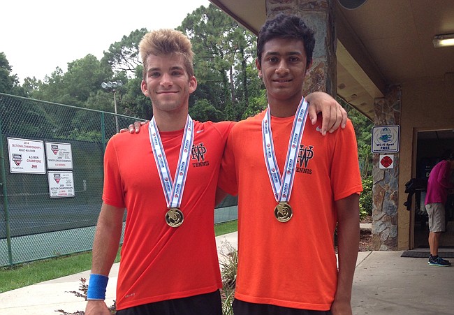Winter Park Wildcats Ninan Kumar and Will Smyrk made their school proud last month as they took the doubles tennis state championship together.