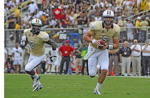 Photo by: Isaac Babcock - Blake Bortles led the UCF Knights to their third ever bowl game victory in his junior year at quarterback, capping off the most successful season in team history and putting a national spotlight on the school.