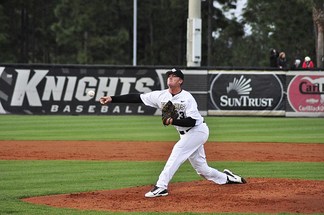 Photo by: Isaac Babcock - Knights pitching dominated AAC opponents last week, keeping them undefeated.