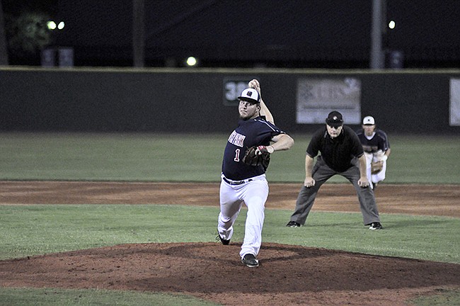 Photo by: Isaac Babcock - Dawgs pitcher Mathew Oset threw two scoreless innings in Winter Park's trouncing of Winter Garden on Tuesday.