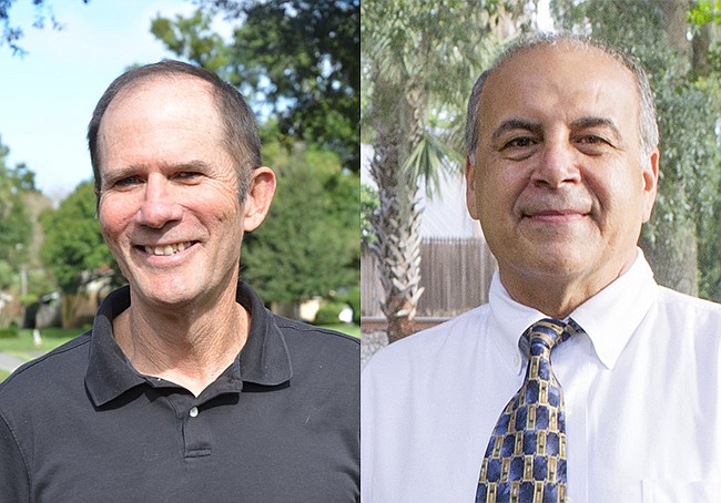Mike Thomas, left, and Mike Dabby, right, will face off in Maitland City Council election in March.