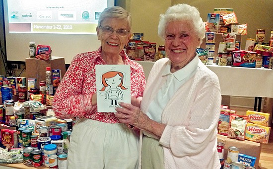 Photo by: JANA RICCI - Seniors at the Mayflower Retirement Community are competing to be the most giving.