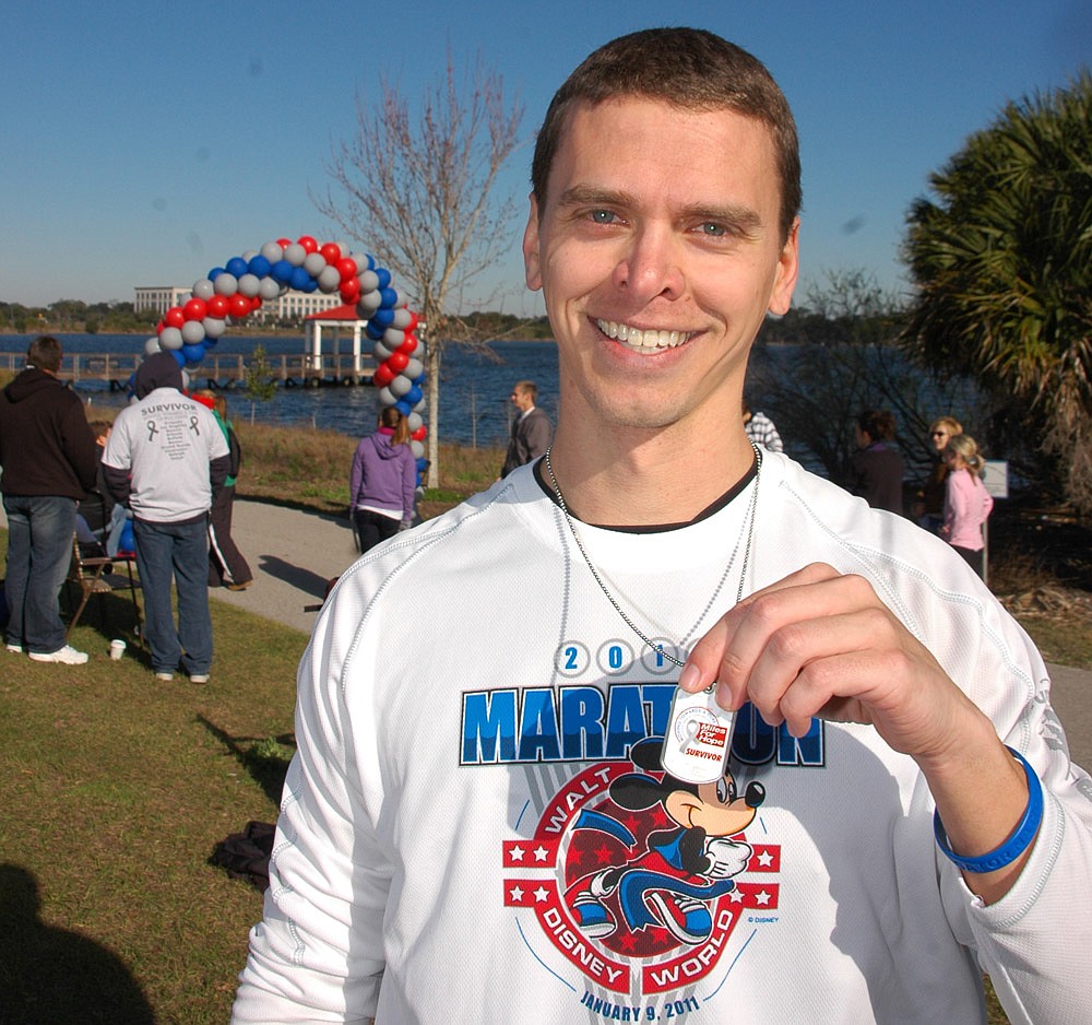 Photo by: Isaac Babcock - Miles for Hope's Moving Towards a Cure Orlando 5K was held Feb. 12 at Harbor Park on Lake Baldwin, raising $33,000 for brain cancer research. Kevin Hutchins, pictured, won the race.