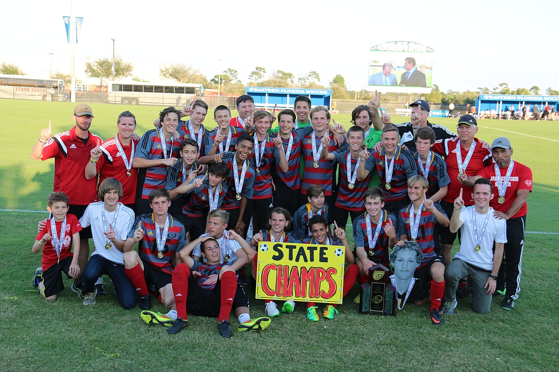 Photo: Courtesy of Orangewood - Orangewood Christian School won the state soccer championship on Feb. 12.