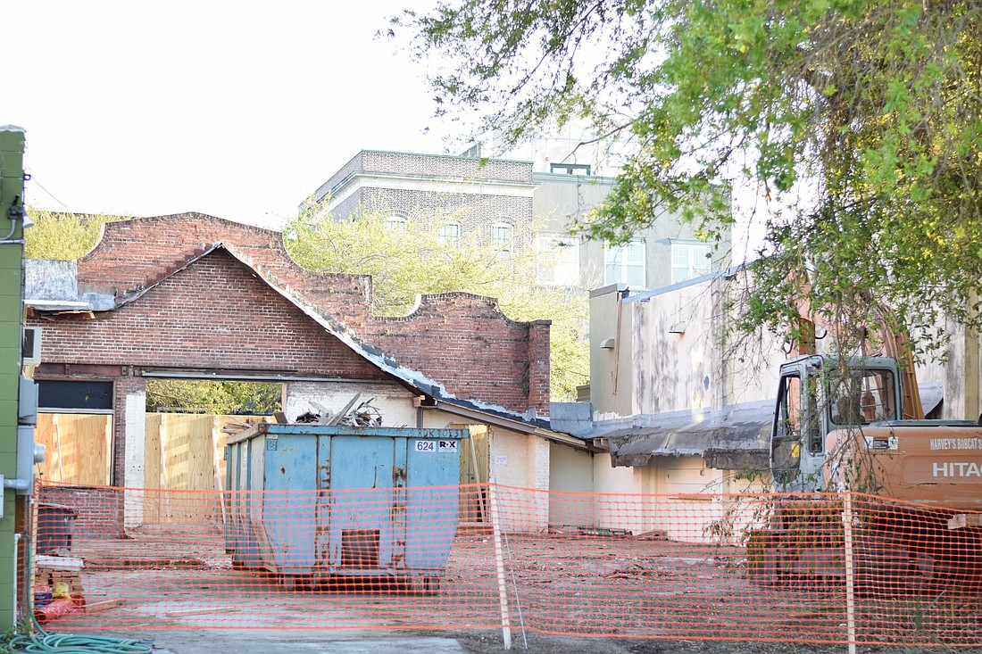Demolition began earlier this week on the old Encore Furniture location in downtown Winter Garden.