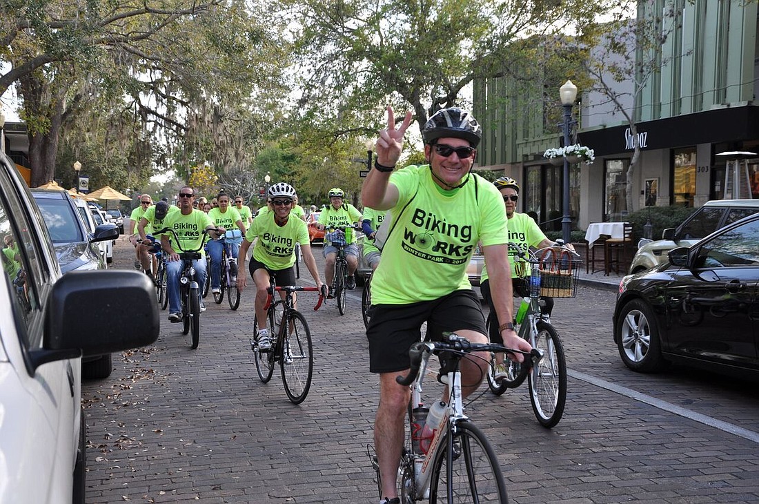 Winter Park residents came together with their bikes to celebate Bike to Work Day with a ride around town.