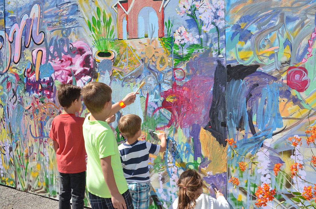 The Kidzone will have the popular art wall for guests to leave their mark.