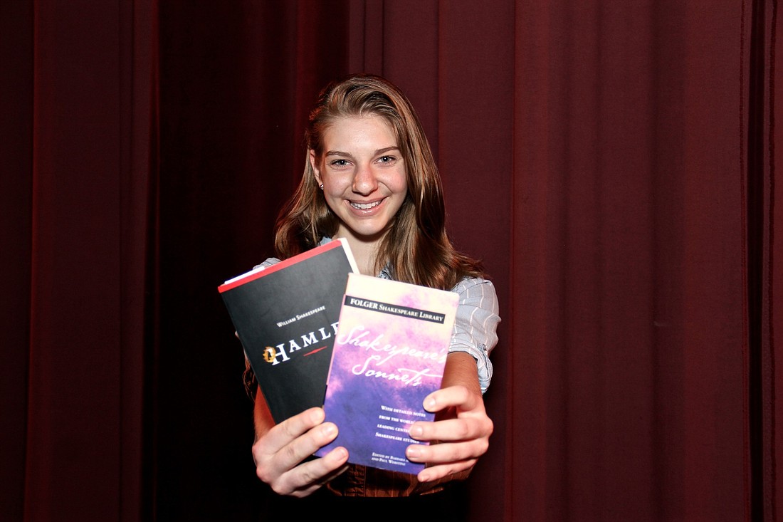Paige Pedersen, a senior at Olympia High, won first place at the district level of the National Shakespeare Competition and will go on to complete in the national competition in New York City.