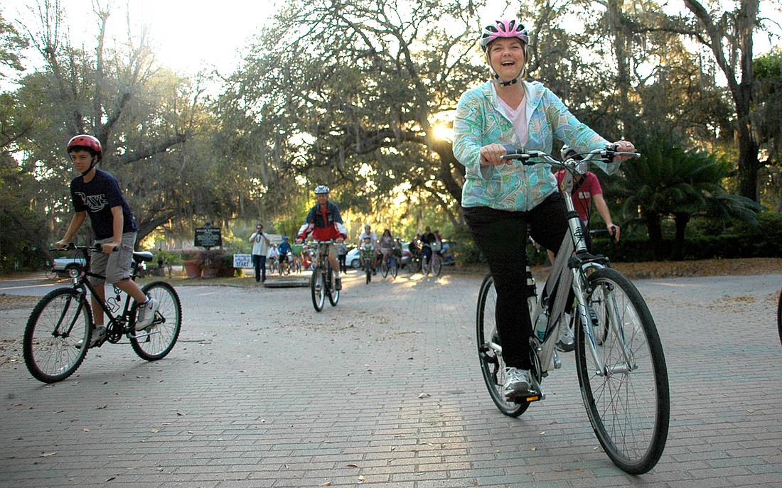 Winter Park City Commissioner Carolyn Cooper rides at a Bike From Park To Park event in 2015. Local cities will show off their safer riding roads and trails this weekend.