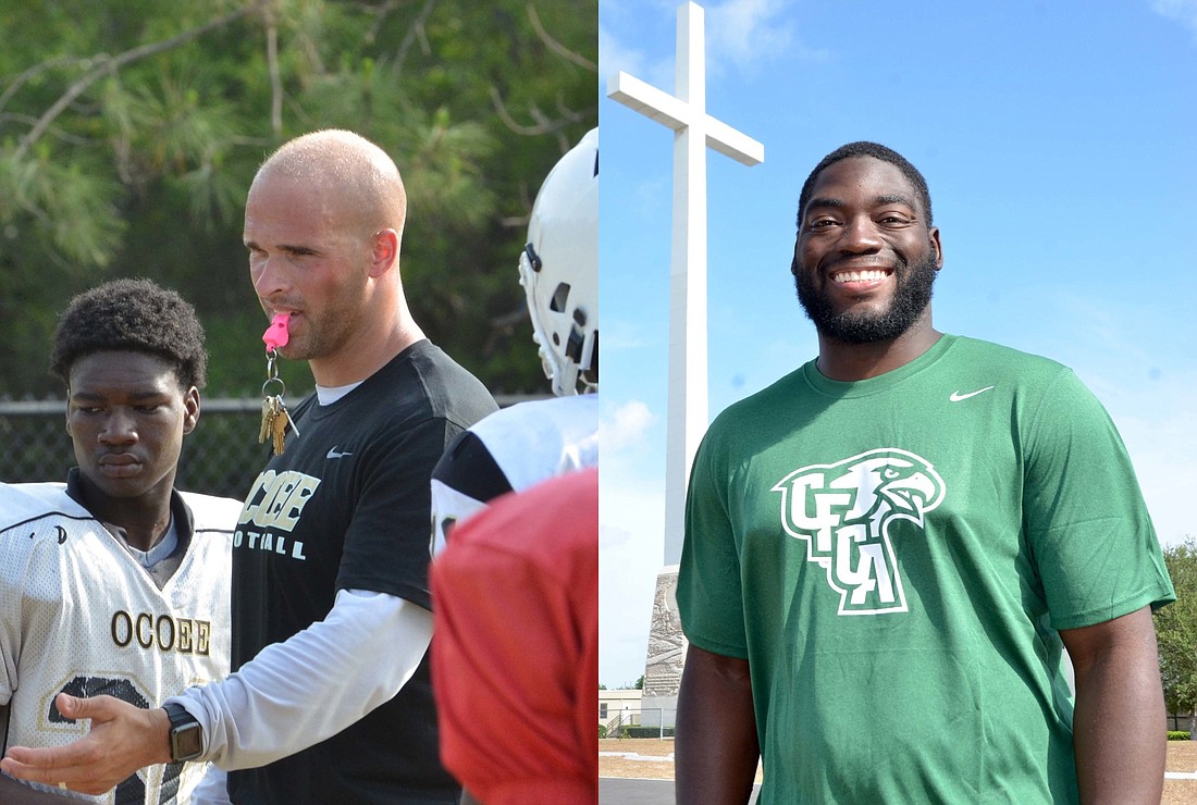 Ocoee&#39;  s Jason Boltus, left, and CFCA&#39;  s Jeremy Campbell are settling in as first-time head coaches.