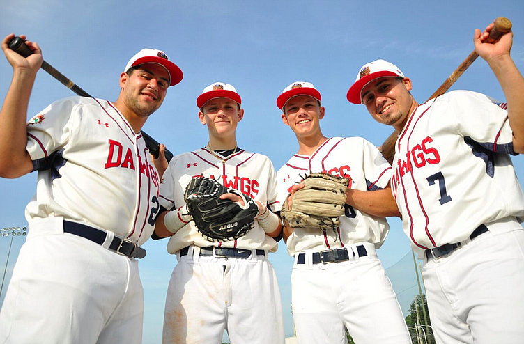Luis Olivier, Riley Wash, Jaylyn Whitehead and Cristian Rivera hope to develop their skills on the baseball diamond this summer with the Winter Park Diamond Dawgs.