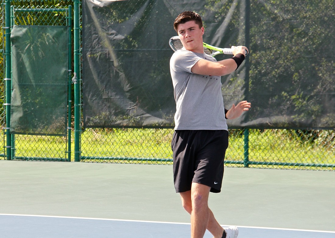 Jacob Brenyo joined the LaGrange College tennis team after a concussion last year ended his football career.