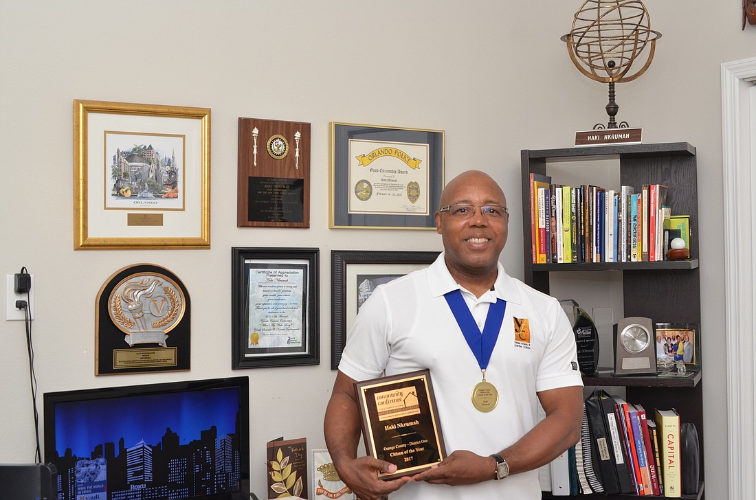 Haki T. Nkrumah has earned numerous honors for his dedication to his nonprofit, Young Fathers of Central Florida.