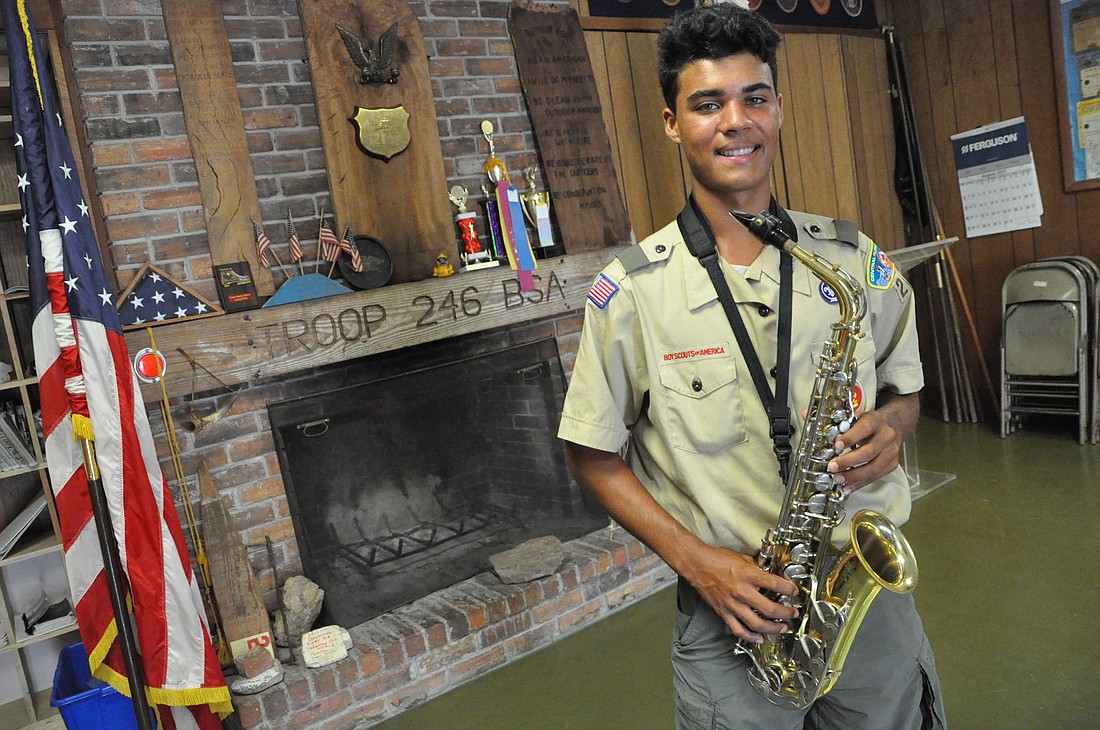 Thomas Davidson started playing the saxaphone thanks to a fortunate accident â€“ now he&#39;s playing for a good cause.