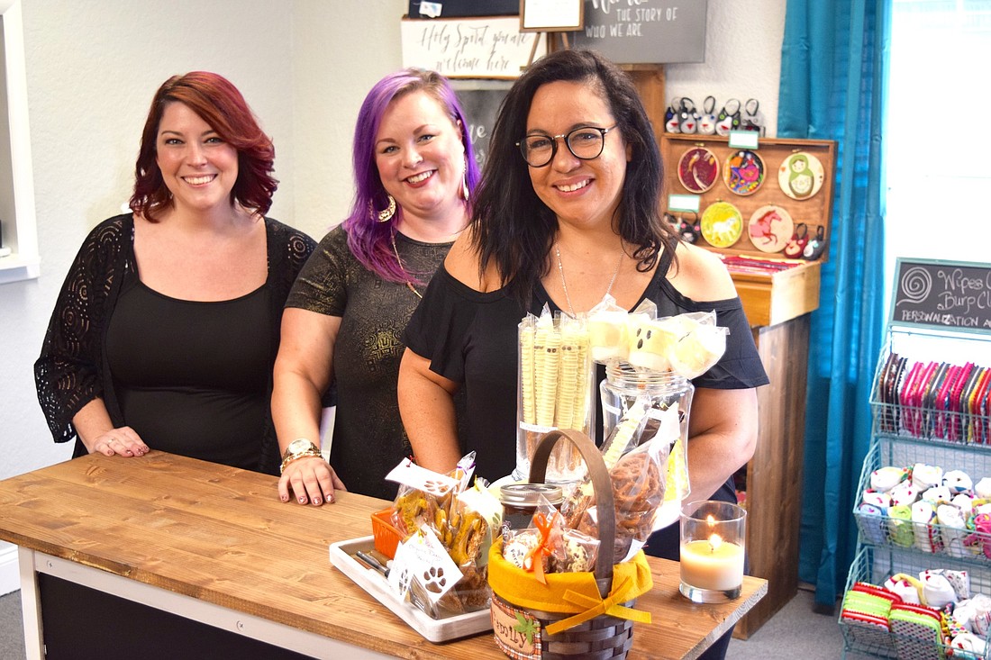 Business partners Kathy Romero, Drew Masangkay and Shanny Rios all run their own businesses, along with Winter Garden Collective.