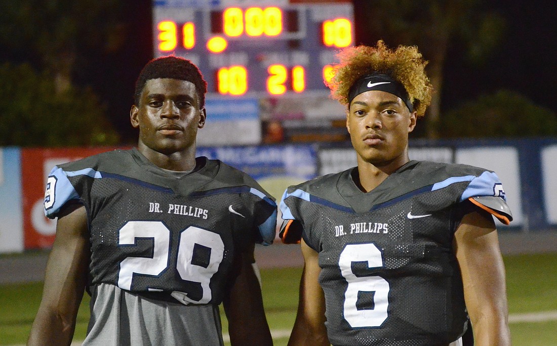 Stephen Dix, left, and Brandon Fields were both excited to have received scholarship offers from the Florida Gators last week.