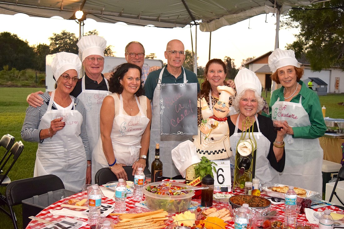 Habitat for Humanityâ€™s ReStore team, led by Sally Lorenz, donned an Italian night theme.
