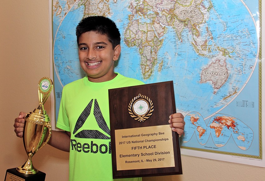 Sixthgrader earns spot in international geography bee West Orange