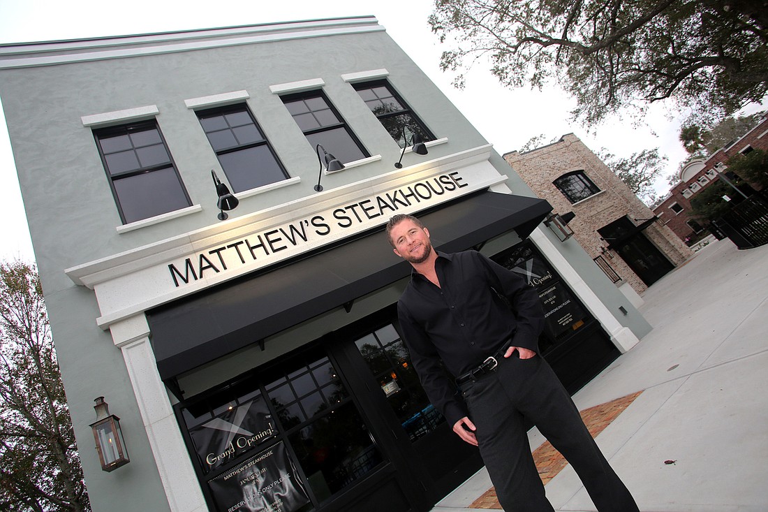 Matthew Winter co-owns Matthewâ€™s Steakhouse with parents Horst and Gabi.