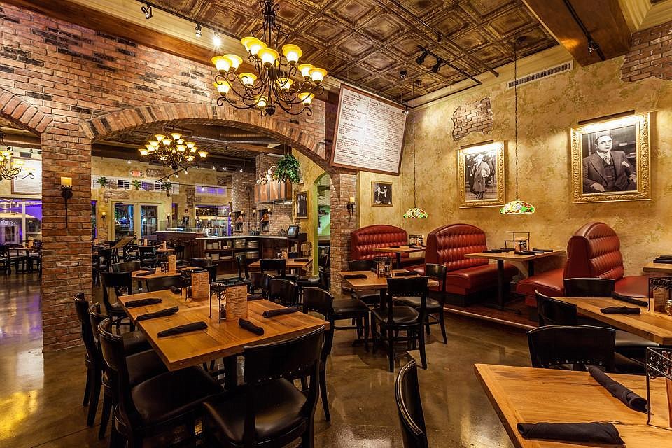 Caponeâ€™s is a Prohibition era-themed restaurant, similar to the type of establishment Al Capone might have frequented.