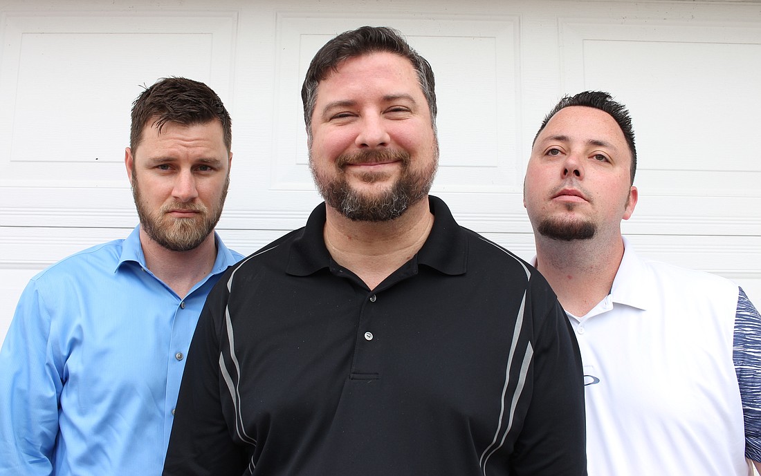 Left to right, Daniel Hungerford, Howard Salter and Noah Treadway started the Average Guys Podcast after noticing their conversations drew a crowd.