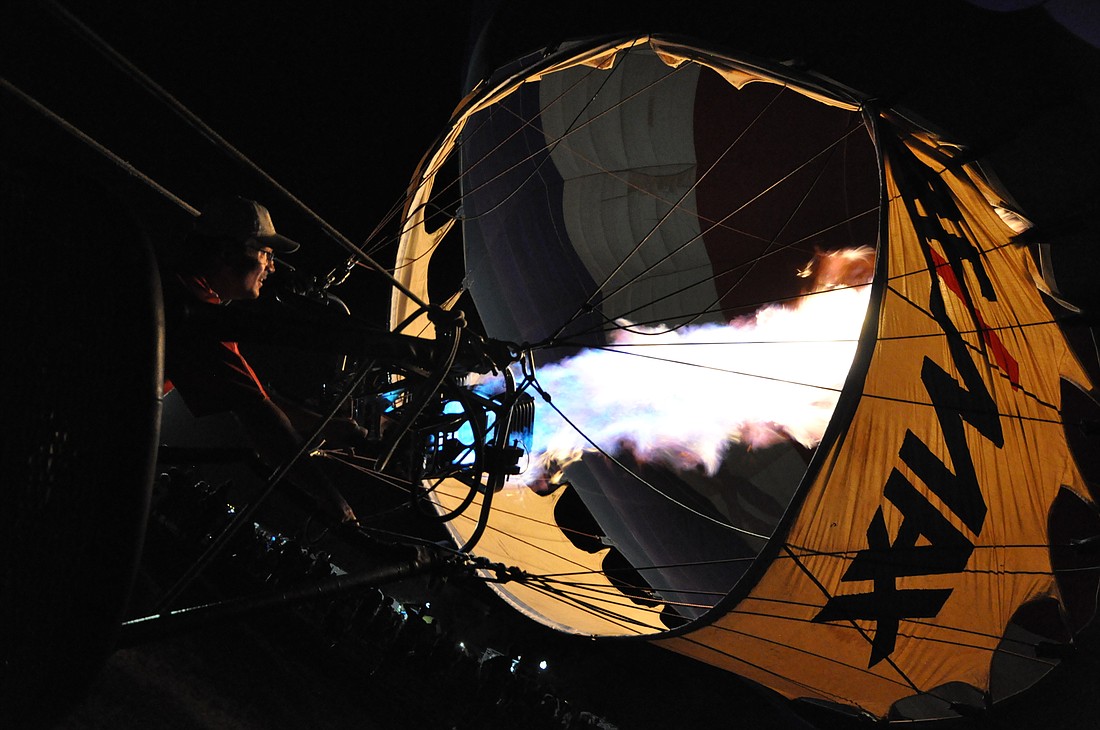 Baldwin Park residents got to see hot air balloons up close at the Orlando Balloon Glow event last month.