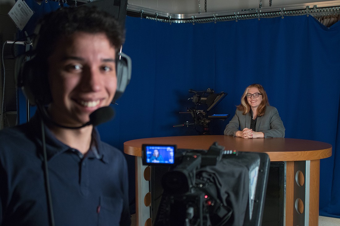 Winter Park High School students Santiago LeÃ³n and Claire Prudhomme recently were honored for their documentary discussing freedom of the press.