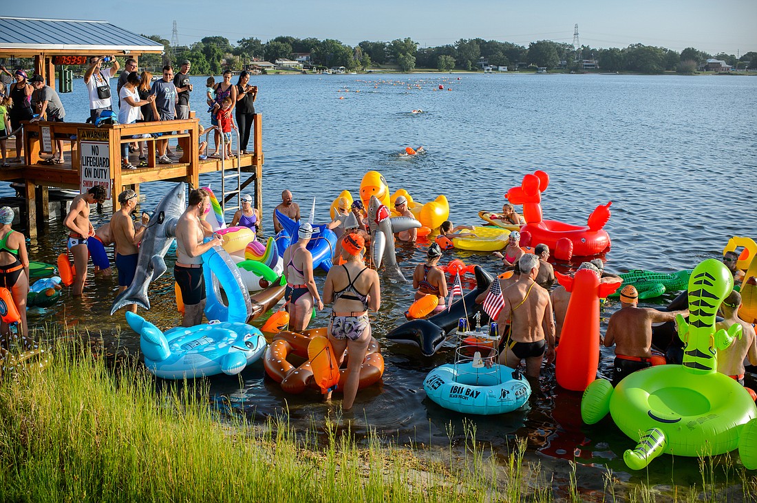 Floats of all shapes and sizes are welcome to the Lake Cane Float Parade.