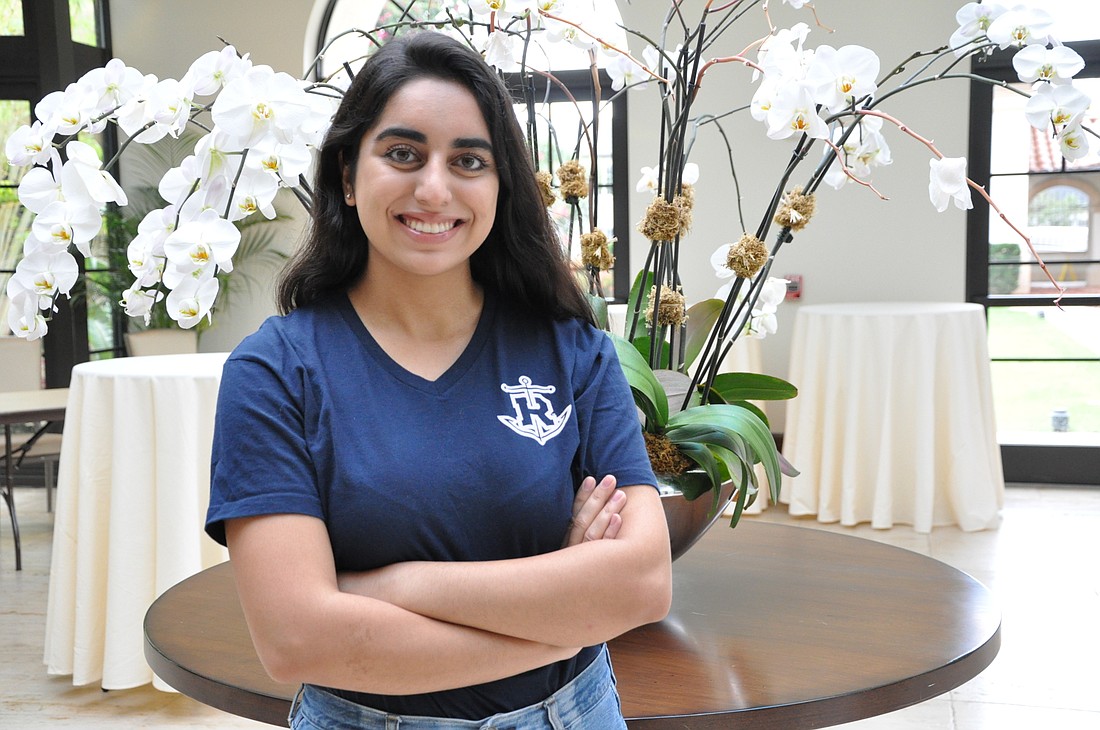 Trinity Preparatory School graduate Sarah Hameer just finished her freshman year at Rollins College, where she is studying biology and is currently on the pre-dental track.