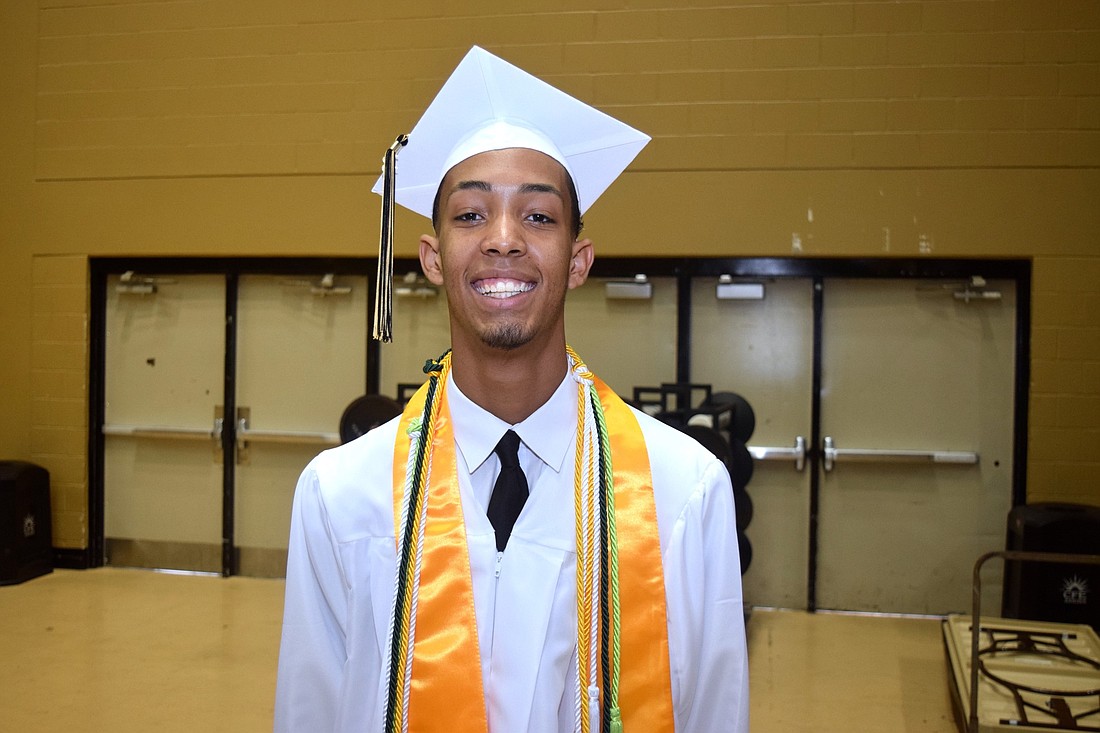Lincoln Forges was all smiles on graduation day.
