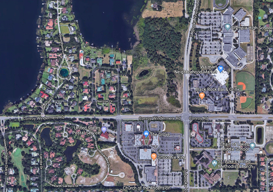 The so-called &#39;4th Corner&#39; is the property located at the northwest corner of Apopka-Vineland and Conroy-Windermere Roads.
