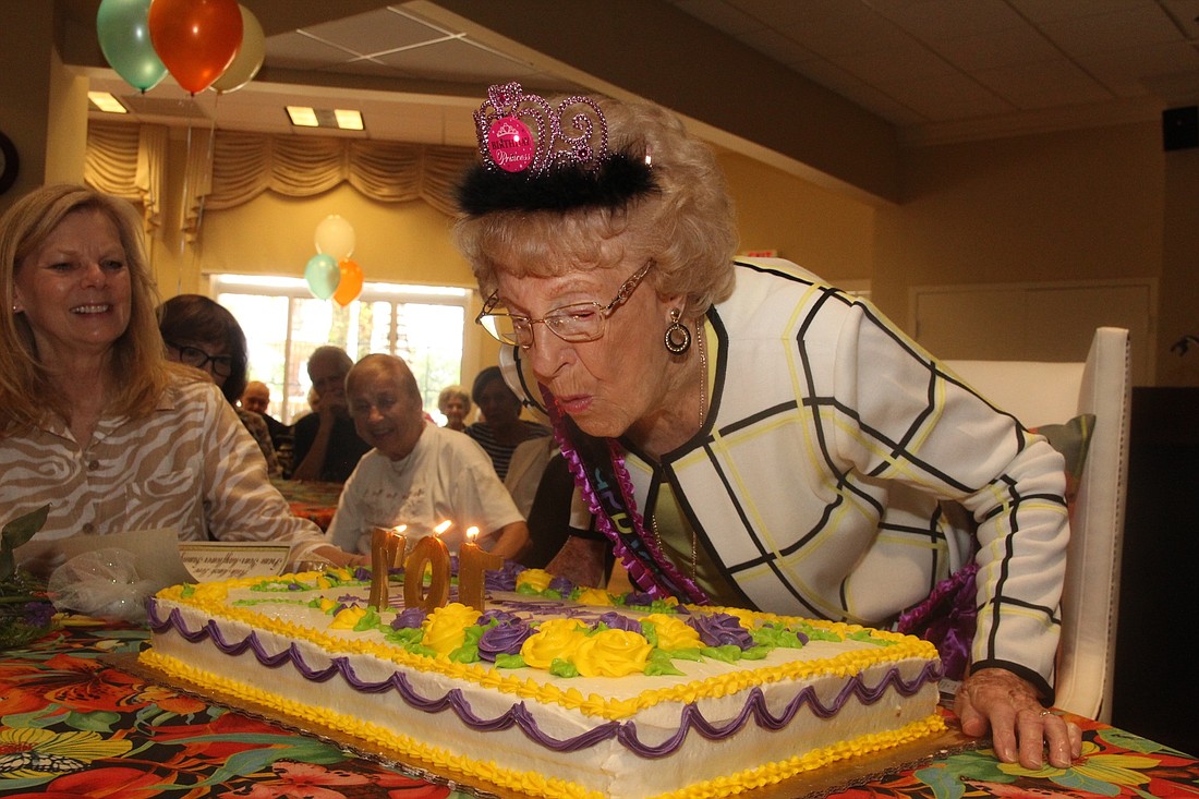 Midge Ruff celebrated her 107th birthday in style.