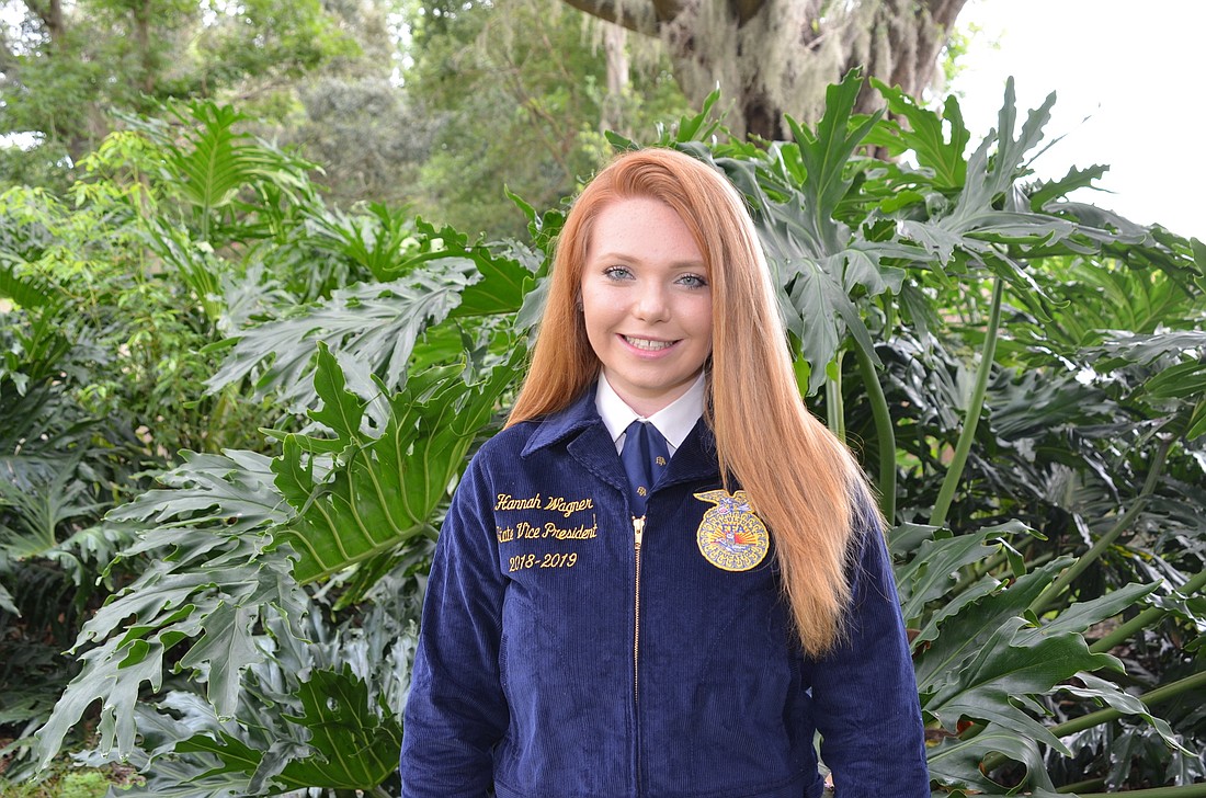 Hannah Wagner is the vice president of FFA for the state of Florida.