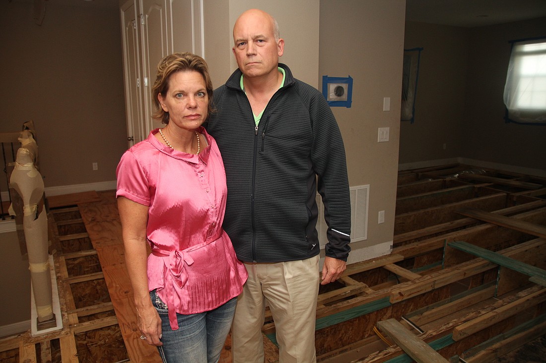 Torey Eisenman and Bill Gustavson said problems with their new home have caused extreme frustration and stress within their family.