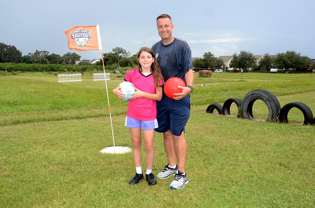 Steve Crane and his daughter, Amy, have enjoyed sharing their Obstacle FootGolf course with the community in hopes of growing the game.