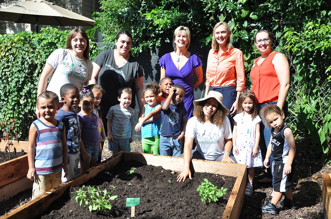 Children at the Winter Park Day Nursery had the chance to plant seeds in the new planter beds for the first time Friday, Sept. 14.