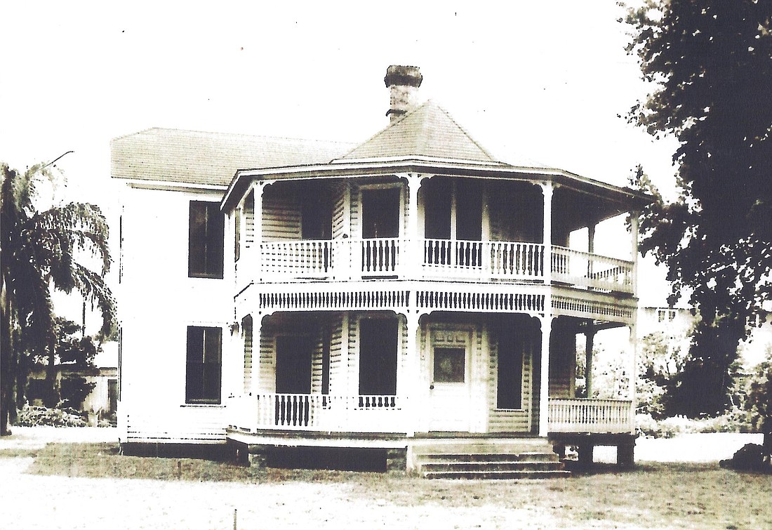 This home was built in the style of Frame Vernacular â€œSteamboat Gothic"  for Jasper L. Joiner around 1910 at the southwest corner of Plant and Dillard streets. It was moved several times to accommodate the widening of Plant Street