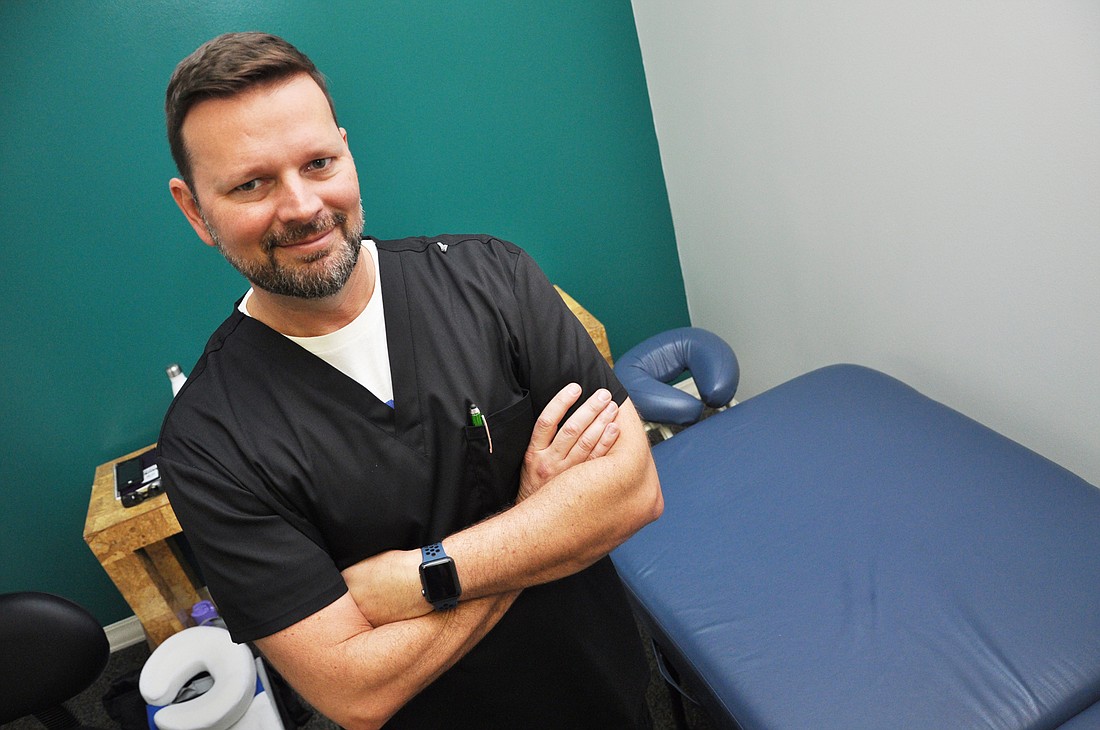 After years of dealing with headaches of his own, Matthew Nogrady hopes to give his patients relief through massage.