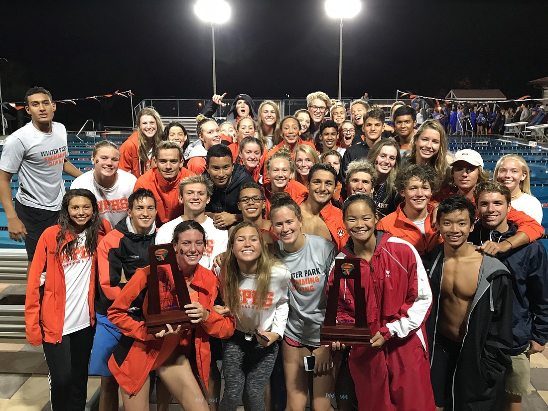 Winter Park High School captured both the boys and girls district championships at its meet Wednesday, Oct. 24.