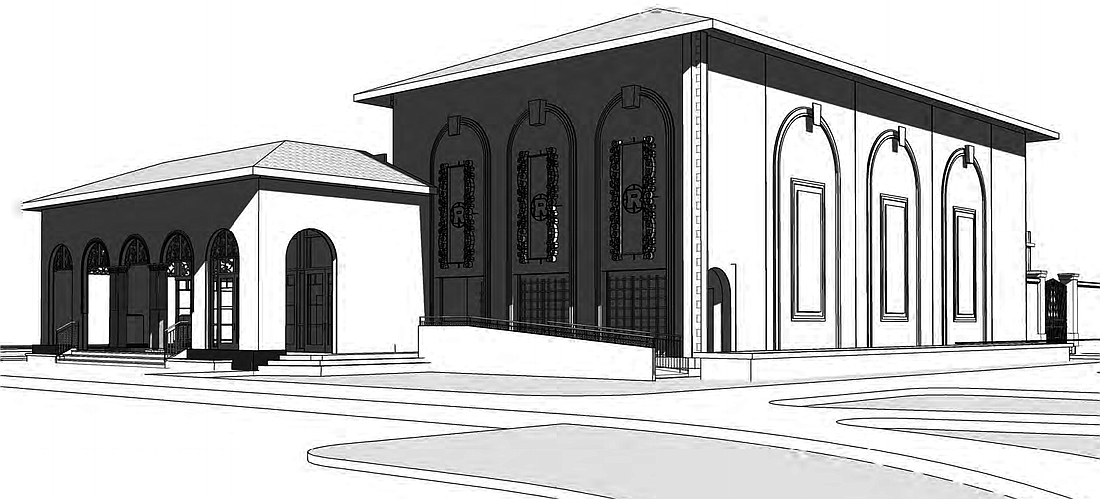 The new black box theater at Rollins College will have a design that mirrors the rest of the campus.