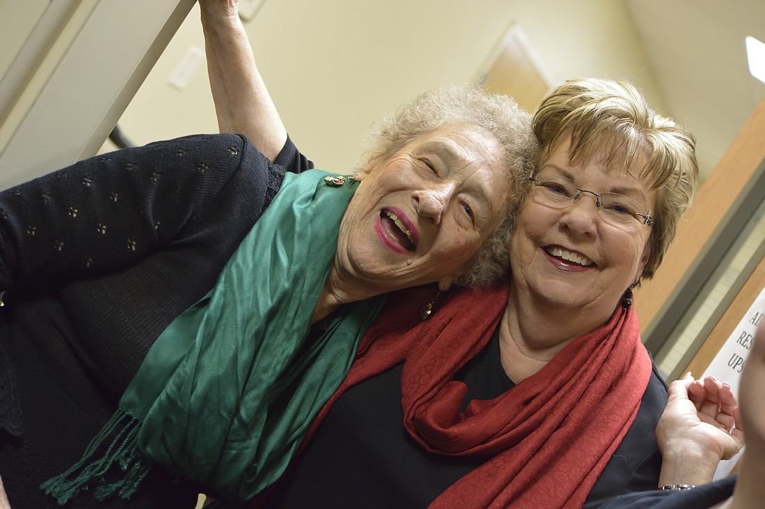 Jean Witherington, left, and Esther Hand are just two of the many happy participants of the Arts in Action Program.