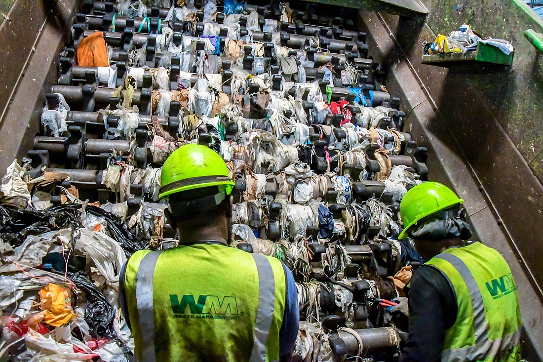 Plastic bags are one of the biggest cause for recycling contamination because they can clog recycle sorting machines.