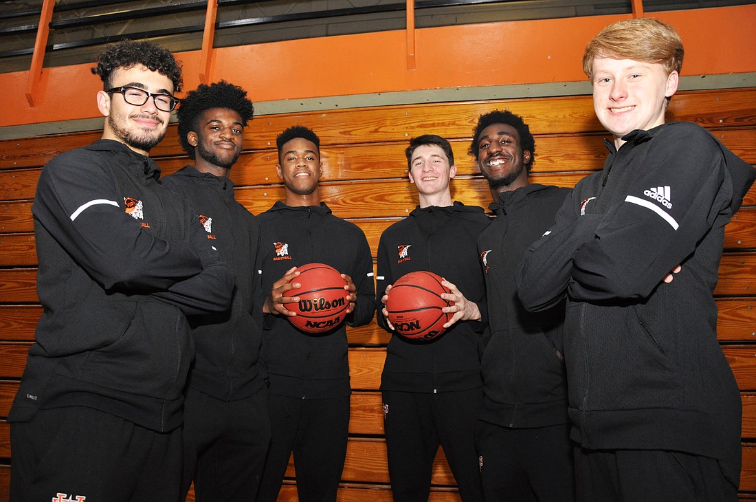 Victor Milanes, Kamâ€™ren Harrington, Craig Jefferson, Clay Kuhn, Zachariah Andre and Ryan Stanakis hope to capture another state championship for the Winter Park High School boys basketball team.