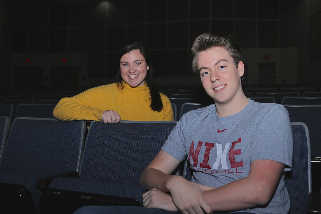Seniors Isabel Sugrue, left, and Alex Mohr are the directors of the WOHS production of â€œYouâ€™re a Good Man, Charlie Brown.â€