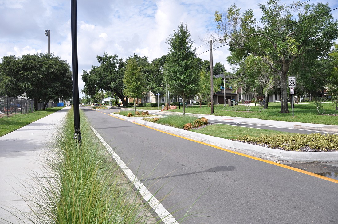 The project has so far given Denning Drive a new look from Orange Avenue up to Canton Avenue.