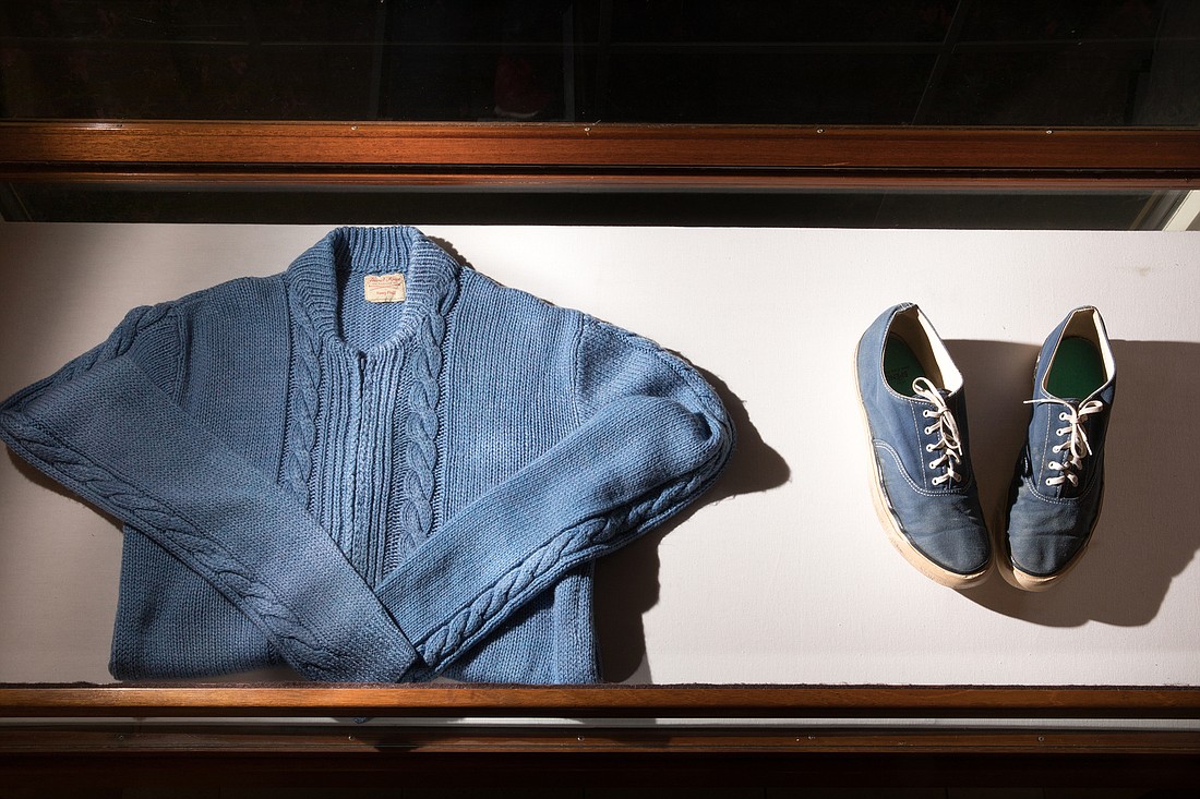 Items gifted by Fred Rogers and various pieces of memorabilia are on display on a special walking tour at Rollins College. (Photo courtesy of Rollins College)