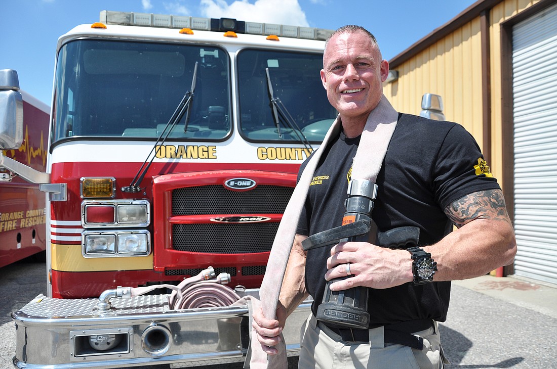 Jason Wheat said his job keeping firefighters fit is a combination of his two passions.