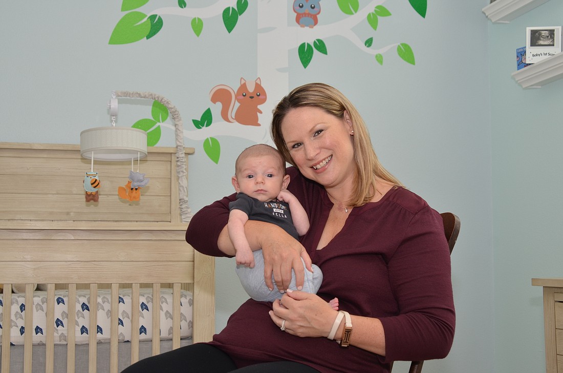 First-time mom Vanessa Picariello, with her son, Nathan, now 2 months old, said the experience has been both overwhelming and amazing and the best part of it is all the little moments throughout the day.