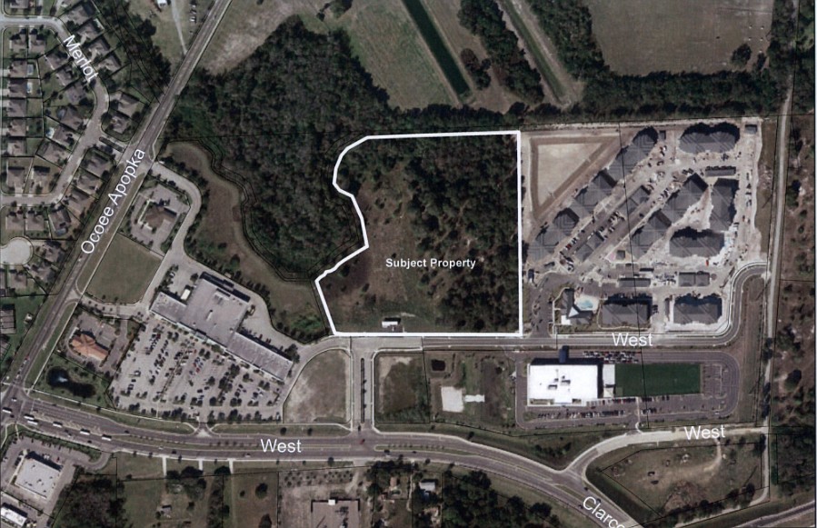 The subject property for the storage facility is located within the Fountains West development.